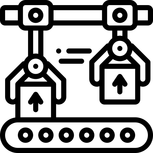 Packing industry box warehouse icon