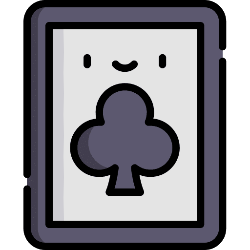 Ace of clover gambling poker card icon