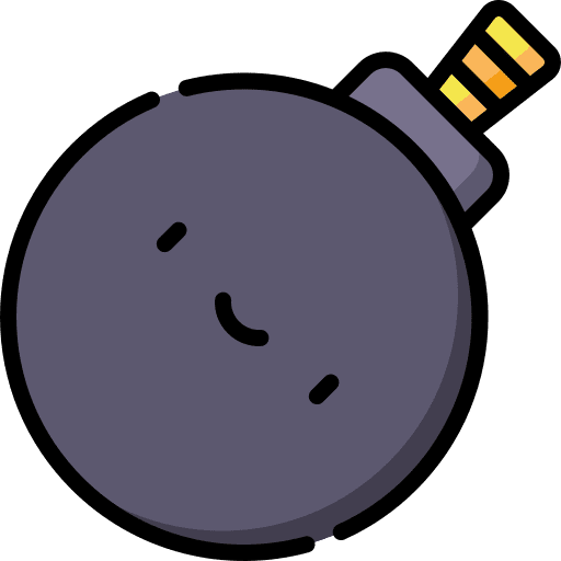 Bomb weapons arcade war icon
