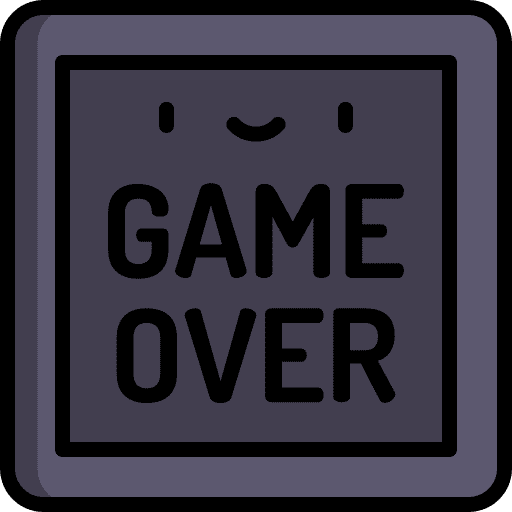 Game over game console gaming gamer icon