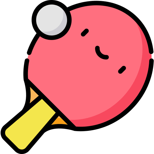 Ping pong ping pong racket sports icon