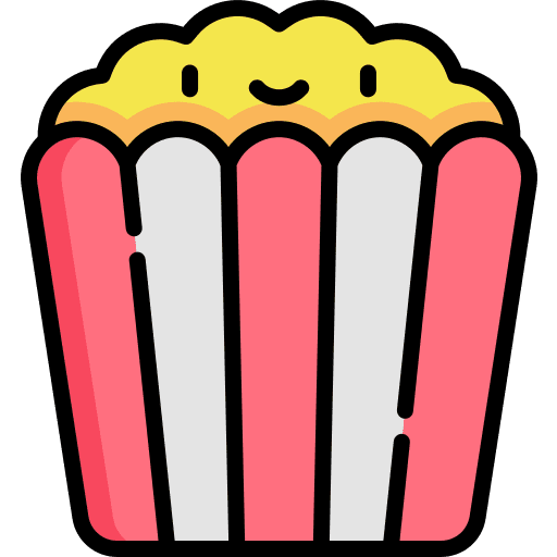 Popcorn snack entertainment food and restaurant icon