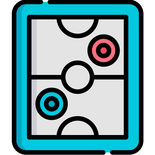 Air hockey entertainment board game hockey icon