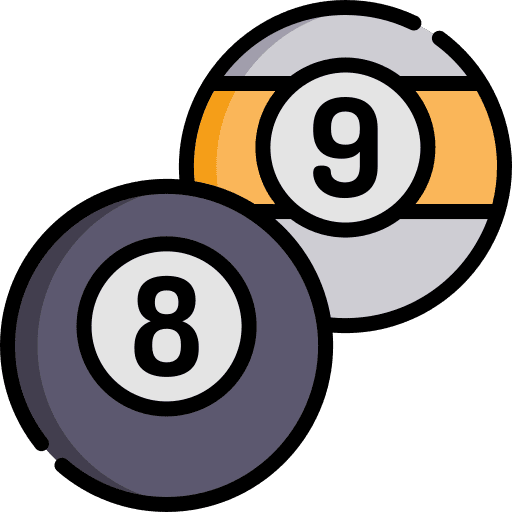 Billiards objects pool snooker icon