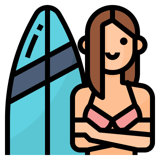 Surfer hobbies free time surfer icon