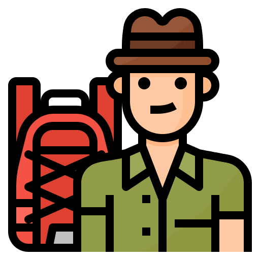 Traveller people foreigner traveller icon