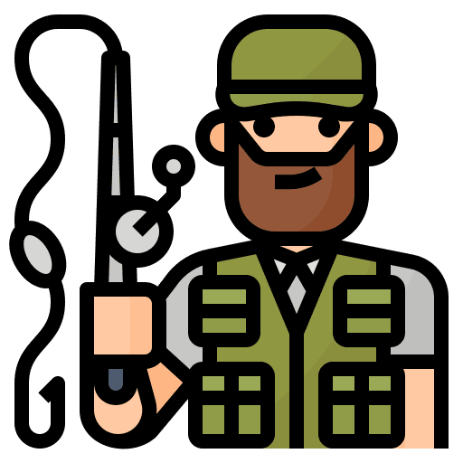 Fisherman avatar lifestyle hobbies icon