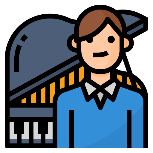 Pianist avatar musician people icon