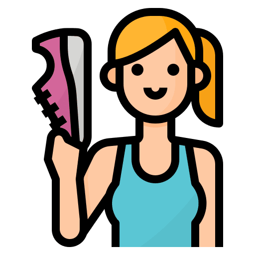 Runner woman people avatar icon