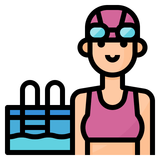Swimmer swimmer hobbies lifestyle icon