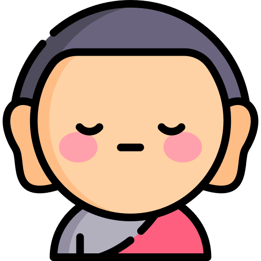 Buddhist people monk user icon