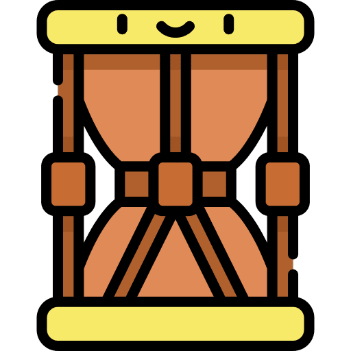 Janggu music and multimedia typical music icon