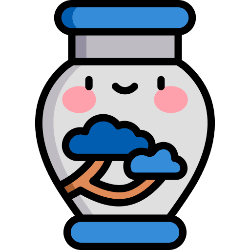 Vase asia furniture and household vase icon