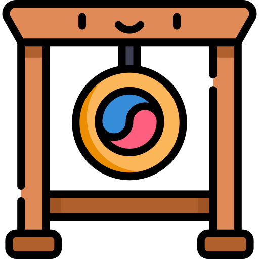 Gong orchestra music instruments gong icon