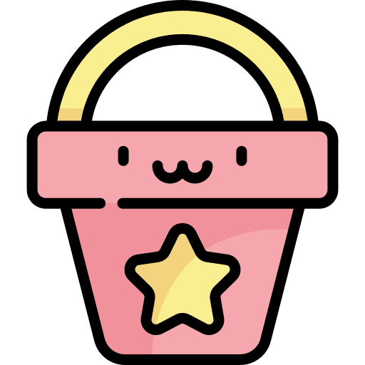 Sand bucket sand bucket leisure summertime icon