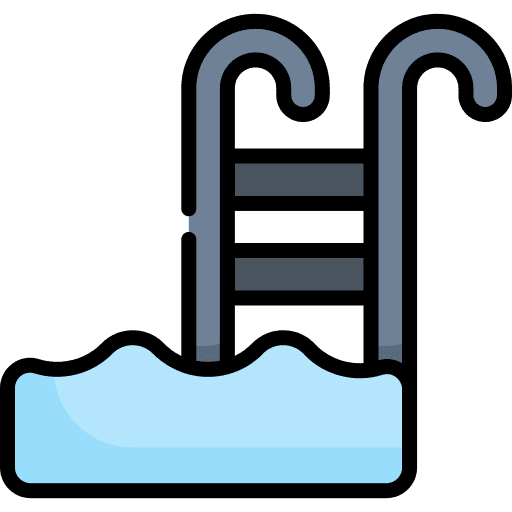 Swimming pool water sports summertime icon