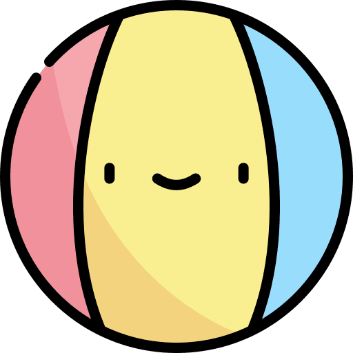 Beach ball summer fun leisure icon