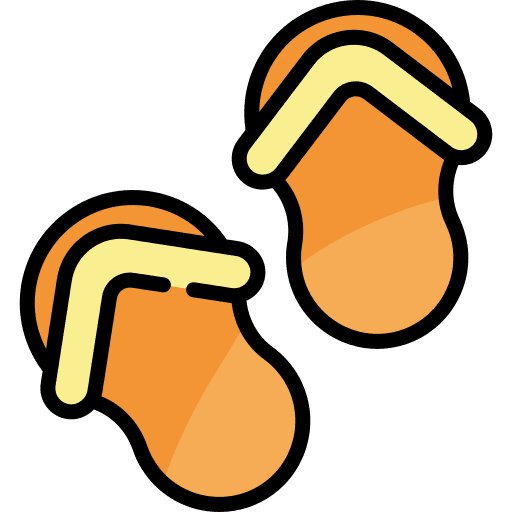 Flips flops comfortable flips flops slippers icon