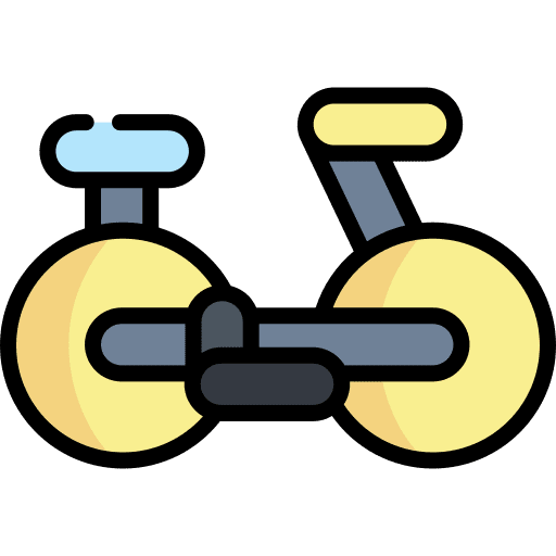 Bike exercise bike cycling icon