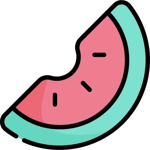 Watermelon vegetarian watermelon vegan icon