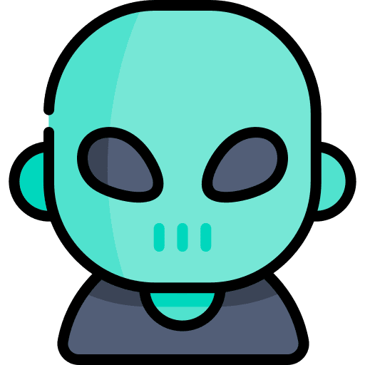Alien extraterrestrial character avatar icon