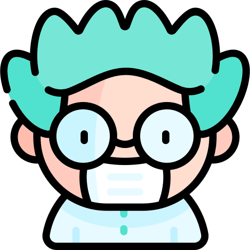 Scientist halloween costume character icon