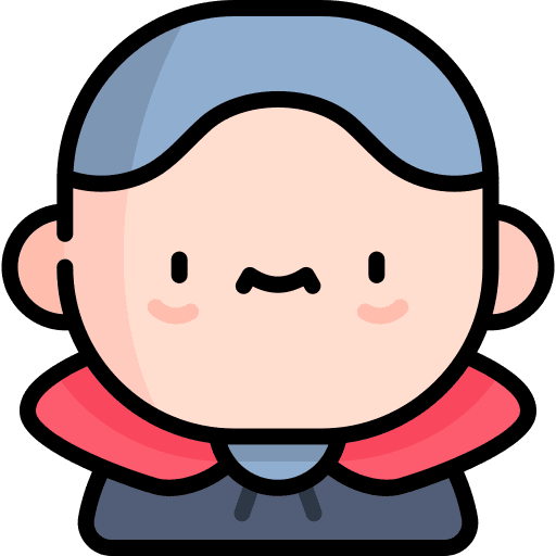 Vampire scary terror halloween icon