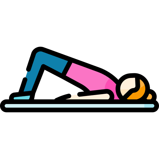 Pilates body people pose icon