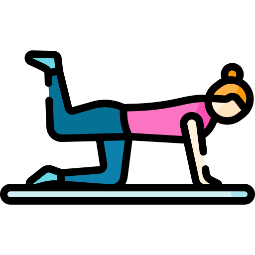 Pilates body pilates people icon
