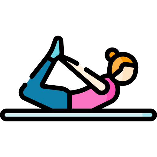 Pilates people pilates body icon