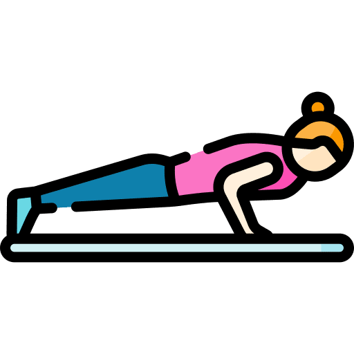Pilates woman leg excercise icon