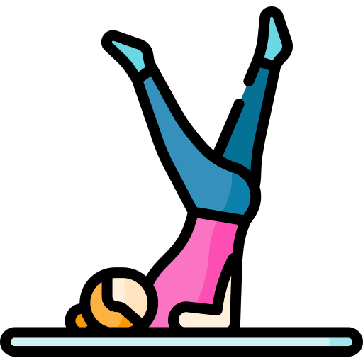 Pilates yoga body people icon