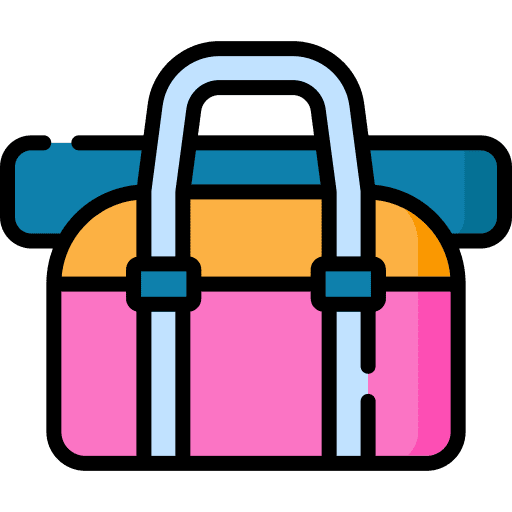 Gym bag sports and competition wellness sport bag icon