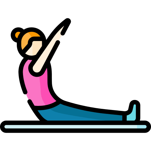 Pilates body pilates fitness icon