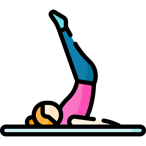 Pilates excercise fitness people icon