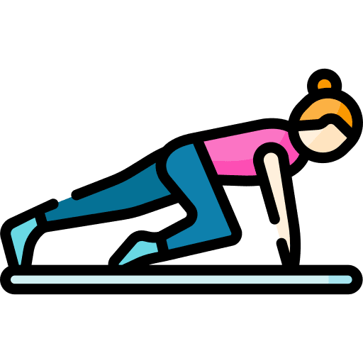 Pilates pose pilates people icon