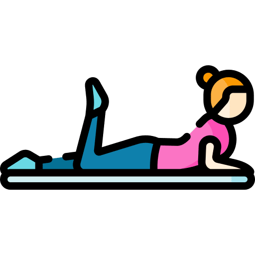 Pilates woman wellness people icon