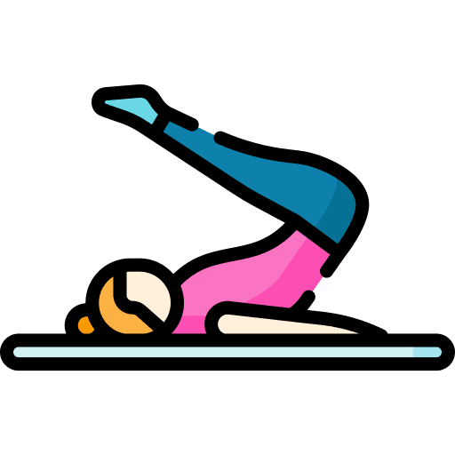 Pilates yoga wellness fitness icon