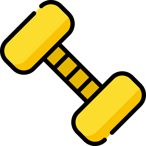 Weights sports and competition sportive weightlift icon