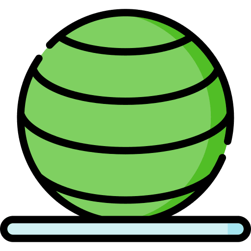 Yoga ball exercise sports yoga ball icon