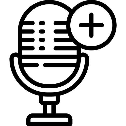 Add add speech bubble radio icon