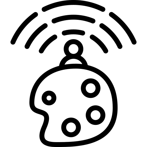 Art online music and multimedia communications icon