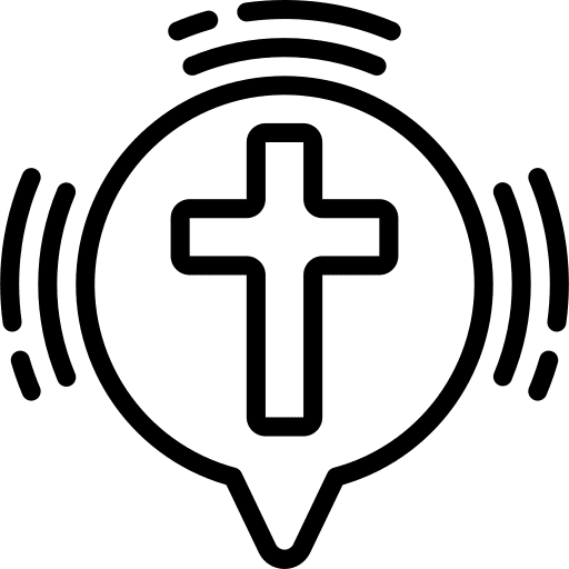 Cross favorite podcast music and multimedia icon