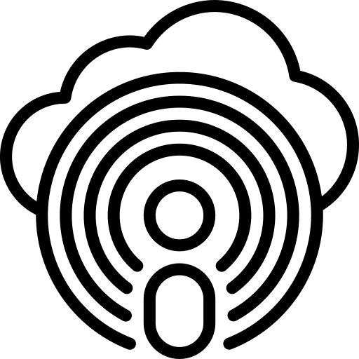 Cloud favorite speech bubble cloud icon