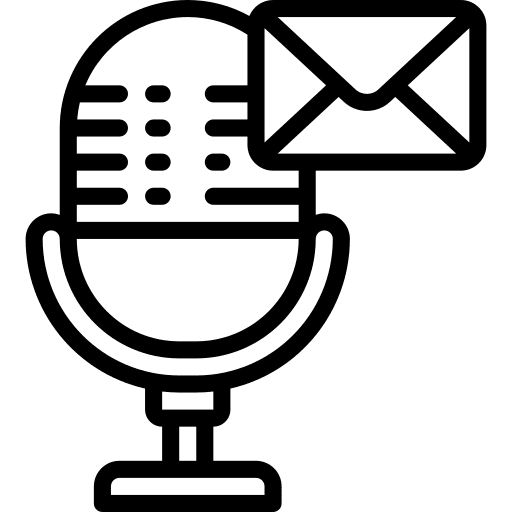 Email podcast headphones favorite icon