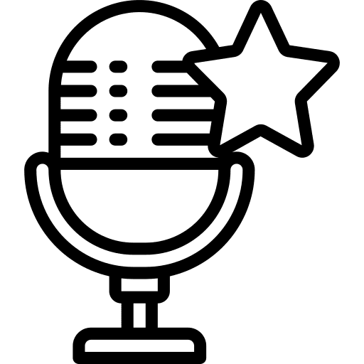 Favourite favorite podcast communications icon