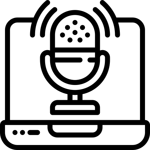 Record podcast communications radio icon