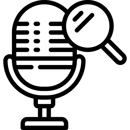 Search communications wifi music and multimedia icon