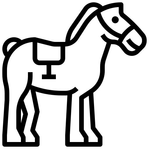 Horse mammal wild life animal kingdom icon