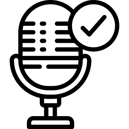 Tick communications headphones favorite icon